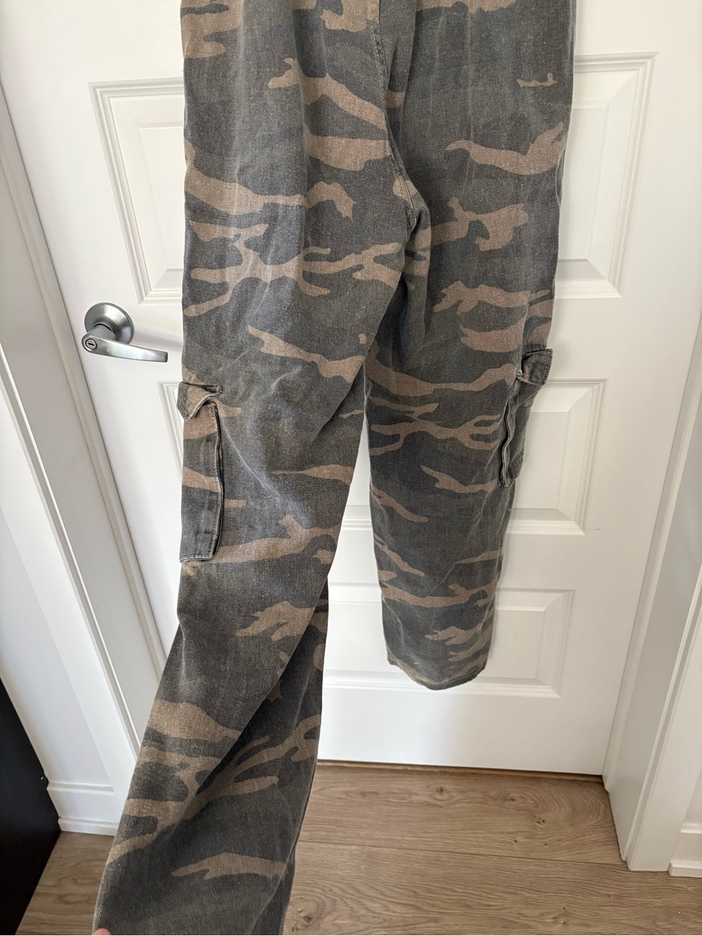 Camouflage Cargo Pants for Men - Olive/Brown Camo - Picture 3 of 3
